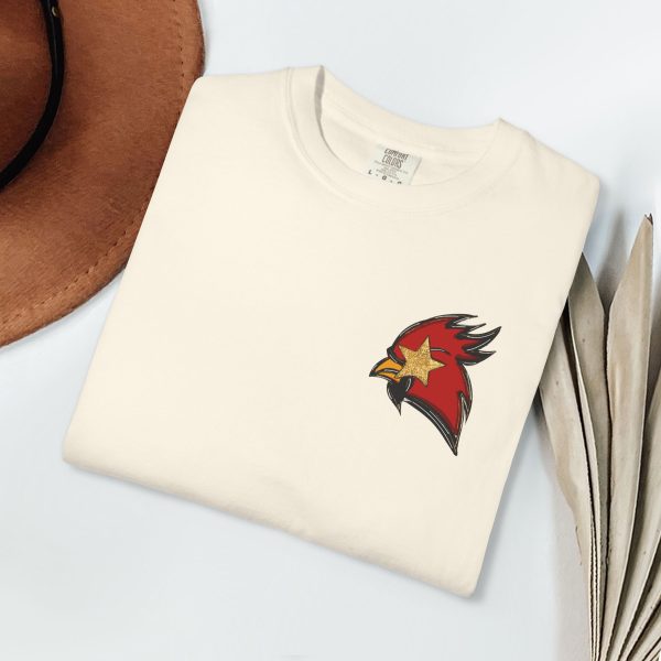 Cardinals Mascot Pocket Shirt Comfort Colors - Image 2