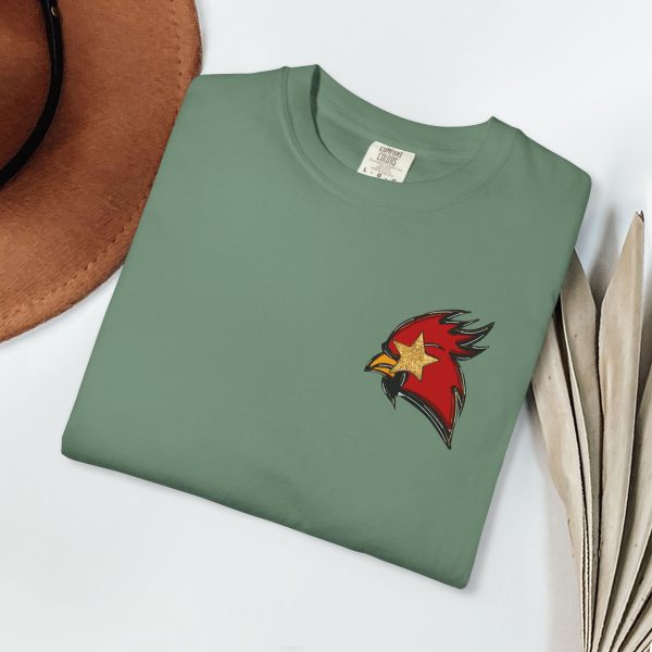 Cardinals Mascot Pocket Shirt Comfort Colors - Image 3