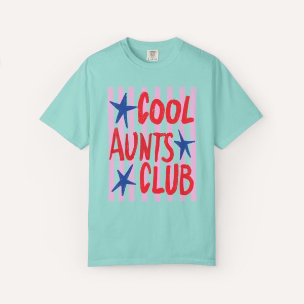 Comfort Color® Cool Aunts Club TShirt, Retro Aunt Design Shirt,  Gift for Aunt - Image 5