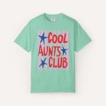 Comfort Color® Cool Aunts Club TShirt, Retro Aunt Design Shirt,  Gift for Aunt - Image 9