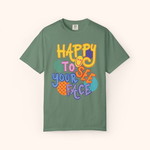 Happy to See Your Face Teacher Shirt Comfort Colors - Image 8