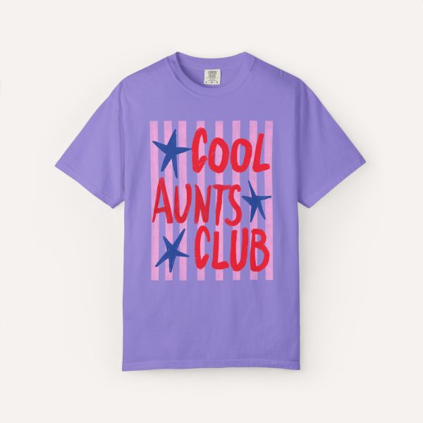 Comfort Color® Cool Aunts Club TShirt, Retro Aunt Design Shirt,  Gift for Aunt - Image 6