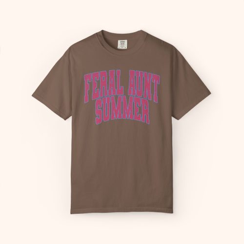 Feral Aunt Summer T-Shirt Comfort Colors - Image 5