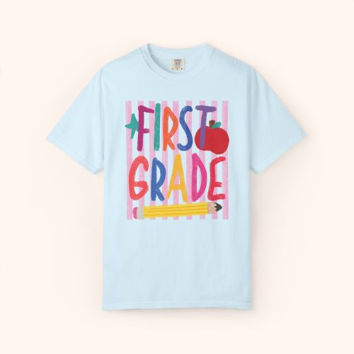 First Grade Shirt Comfort Colors Back To School Tee - Image 6