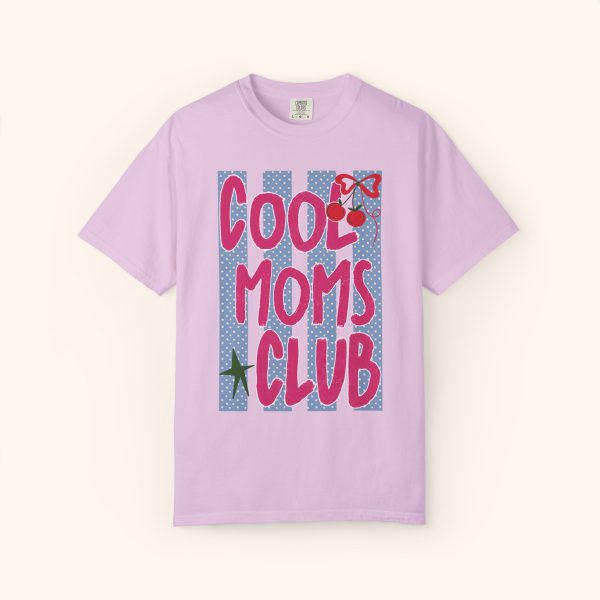Cool Mom TShirt, Striped Design Shirt Comfort Colors®, Mother's Day Gift, Gift for Mom - Image 2