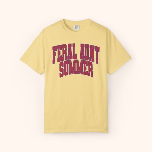 Feral Aunt Summer T-Shirt Comfort Colors - Image 6