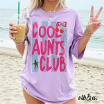 Aunts Club T-Shirt, Retro Aunt Design Cherry Comfort Colors®