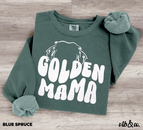 Custom Dog Mama Shirt Comfort Colors Sweatshirt, Golden Mama Tee, Frenchie Mama Shirt, Personalized Dog Mom Gift - Image 7