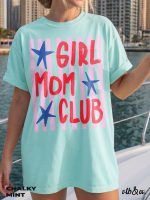 Girl Moms Club Shirt, Comfort Colors Shirt, Girl Mom Tee, Retro Mama Shirt, Mother's Day Gift, Cute Mom Graphic Tee - Image 4