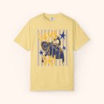 Custom Mascot Shirt Comfort Colors Faux Glitter, School Spirit Striped Shirt, Game Day Tee, (Football Ball Design Bow) - Image 10