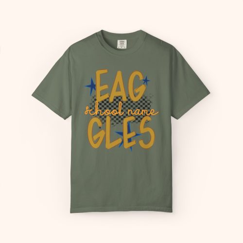 Custom Mascot Shirt Comfort Colors, School Spirit Striped Shirt, Game Day Tee - Image 7