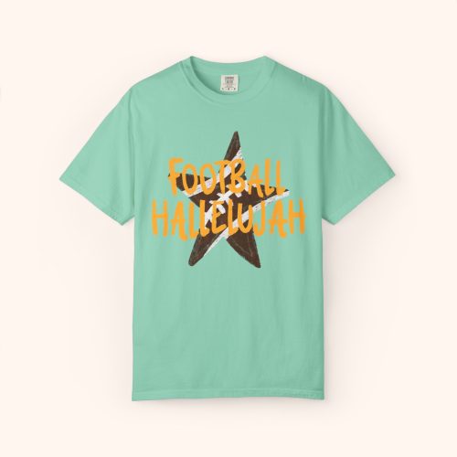 Football Hallelujah Shirt Comfort Colors, Football Tee - Image 9
