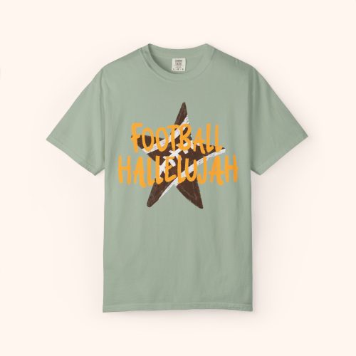 Football Hallelujah Shirt Comfort Colors, Football Tee - Image 8