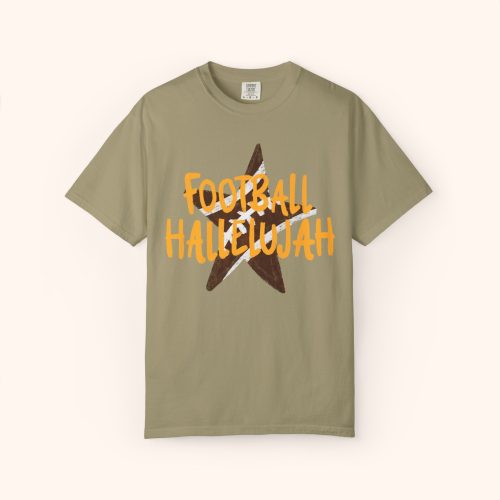 Football Hallelujah Shirt Comfort Colors, Football Tee - Image 5