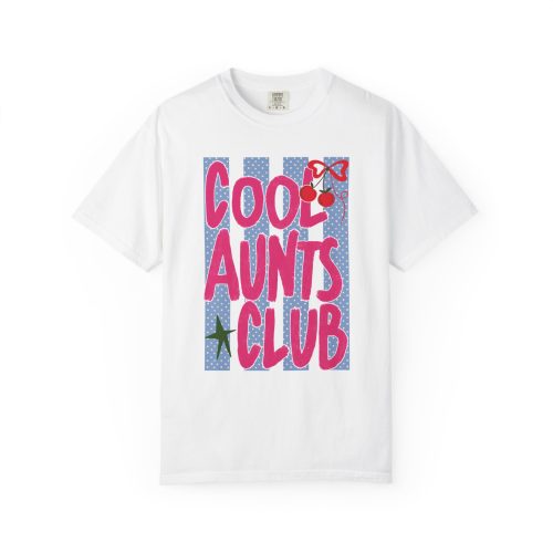 Aunts Club T-Shirt, Retro Aunt Design Cherry Comfort Colors® - Image 2