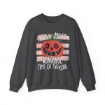 Its The Most Wonderful Time Of The Year Halloween Sweatshirt, Cozy Fall Crewneck, Cute Ghost Pumpkin Sweatshirt, Halloween Pullover - Image 22