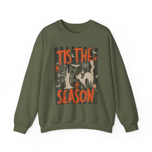 Tis the Season Halloween Sweatshirt, Crewneck Sweatshirt, Spooky Season Crewneck, Gildan Halloween Sweatshirt, Retro Fall Pullover - Image 19