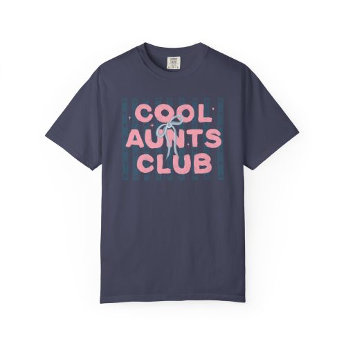 Comfort Colors® Aunts Club T-Shirt Coquette Stripes Aunt Design - Image 23