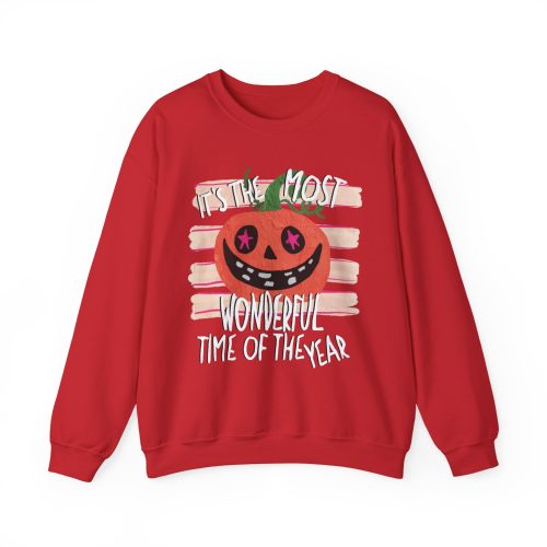 Its The Most Wonderful Time Of The Year Halloween Sweatshirt, Cozy Fall Crewneck, Cute Ghost Pumpkin Sweatshirt, Halloween Pullover - Image 13