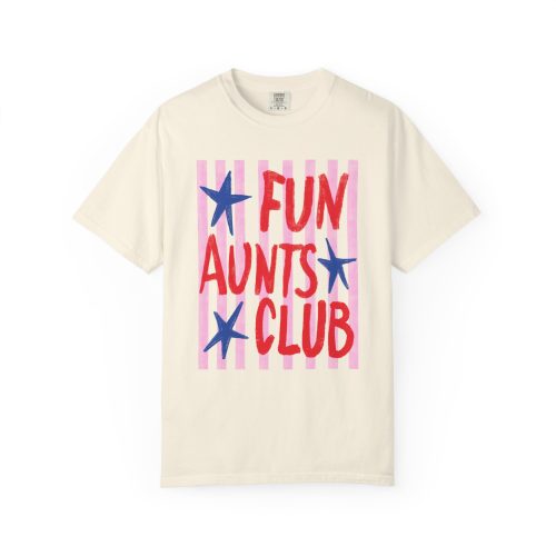 Comfort Colors® Fun Aunts Club TShirt, Retro Aunt Design Shirt,  Gift for Aunt - Image 22