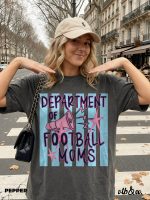 Football Moms Shirt, Comfort Colors Tee, Football Mom Shirt, Game Day Shirt, Sports Mom Tee, Retro Football Graphic, Tailgate Outfit - Image 3