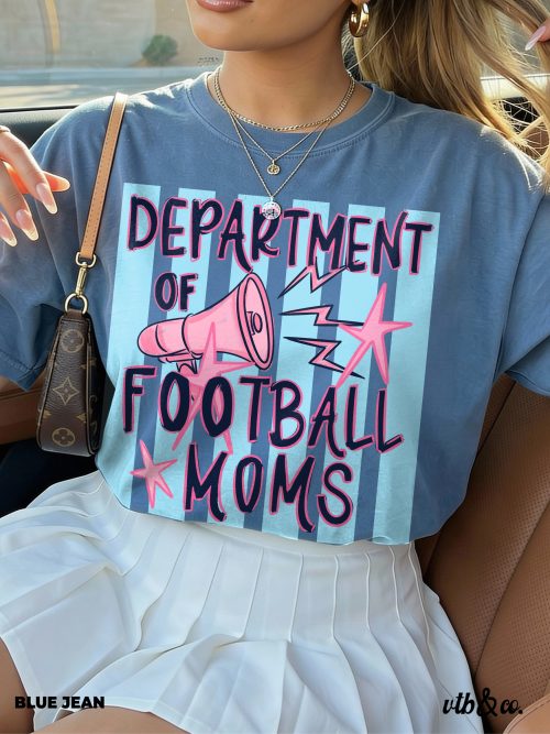 Football Moms Shirt, Comfort Colors Tee, Football Mom Shirt, Game Day Shirt, Sports Mom Tee, Retro Football Graphic, Tailgate Outfit - Image 5