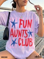Comfort Colors® Fun Aunts Club TShirt, Retro Aunt Design Shirt,  Gift for Aunt - Image 3