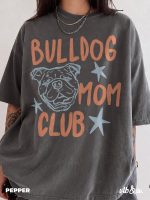 Bulldog Mom Club Shirt, Comfort Colors Tee, Bulldog Mom Shirt, Dog Mom Graphic Tee, Retro Pet Lover Shirt - Image 5