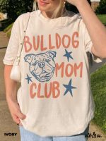 Bulldog Mom Club Shirt, Comfort Colors Tee, Bulldog Mom Shirt, Dog Mom Graphic Tee, Retro Pet Lover Shirt - Image 10