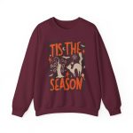 Tis the Season Halloween Sweatshirt, Crewneck Sweatshirt, Spooky Season Crewneck, Gildan Halloween Sweatshirt, Retro Fall Pullover - Image 21