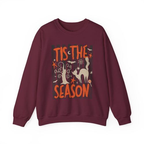 Tis the Season Halloween Sweatshirt, Crewneck Sweatshirt, Spooky Season Crewneck, Gildan Halloween Sweatshirt, Retro Fall Pullover - Image 21