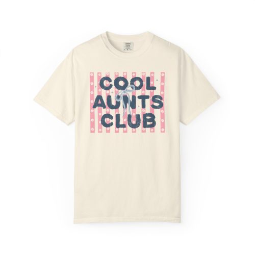 Comfort Colors® Aunts Club T-Shirt Coquette Stripes Aunt Design - Image 20