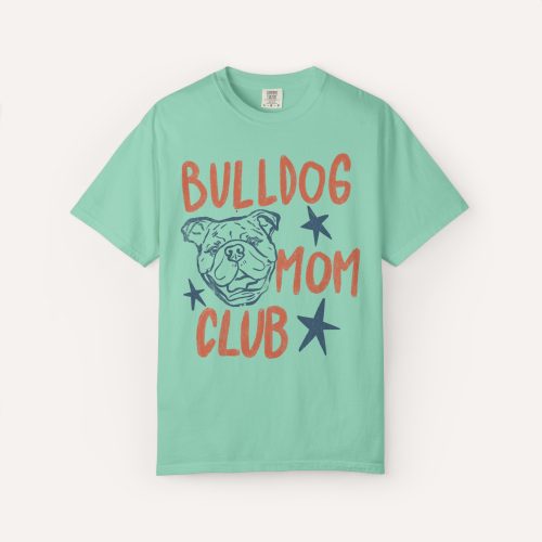 Bulldog Mom Club Shirt, Comfort Colors Tee, Bulldog Mom Shirt, Dog Mom Graphic Tee, Retro Pet Lover Shirt - Image 17