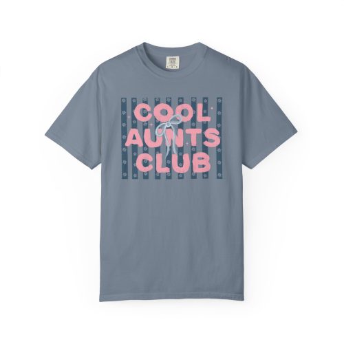 Comfort Colors® Aunts Club T-Shirt Coquette Stripes Aunt Design - Image 13