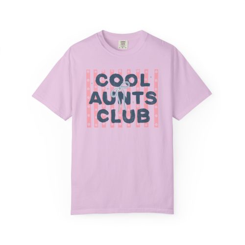 Comfort Colors® Aunts Club T-Shirt Coquette Stripes Aunt Design - Image 12