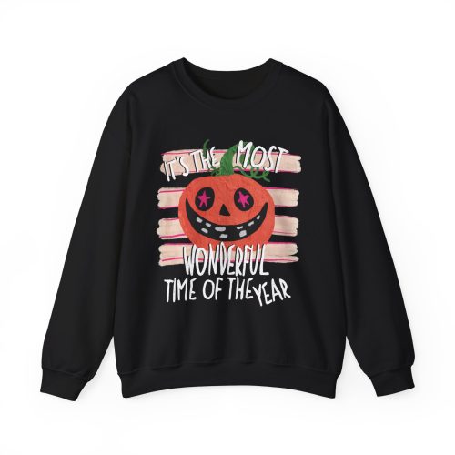 Its The Most Wonderful Time Of The Year Halloween Sweatshirt, Cozy Fall Crewneck, Cute Ghost Pumpkin Sweatshirt, Halloween Pullover - Image 23