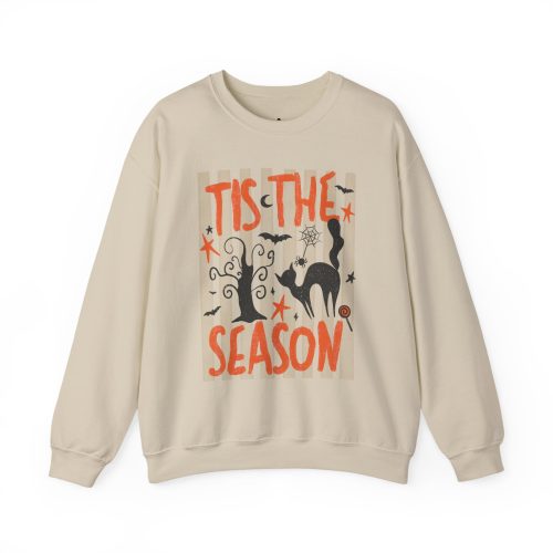 Tis the Season Halloween Sweatshirt, Crewneck Sweatshirt, Spooky Season Crewneck, Gildan Halloween Sweatshirt, Retro Fall Pullover - Image 3