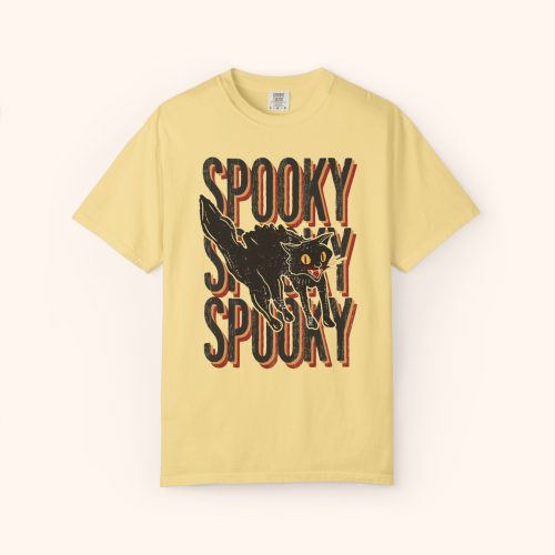 Spooky Cat Shirt Comfort Colors Halloween® Tee Spooky Season Shirt for Women - Image 14