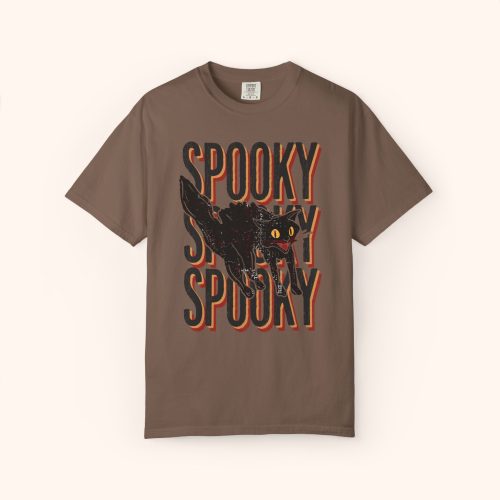 Spooky Cat Shirt Comfort Colors Halloween® Tee Spooky Season Shirt for Women - Image 10