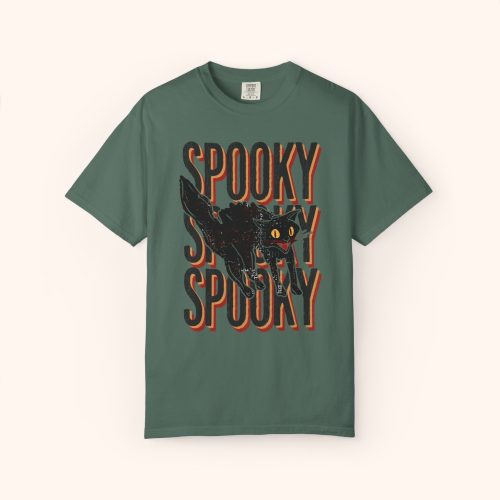 Spooky Cat Shirt Comfort Colors Halloween® Tee Spooky Season Shirt for Women - Image 12