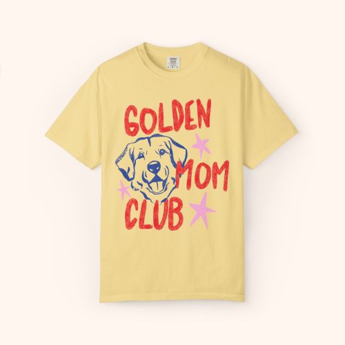 Golden Retriever Mom Club Shirt, Comfort Colors Graphic Tee - Image 8