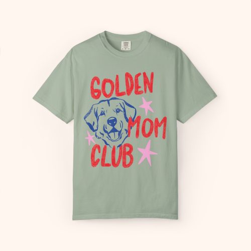 Golden Retriever Mom Club Shirt, Comfort Colors Graphic Tee - Image 9