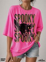 Spooky Cat Shirt Comfort Colors Halloween® Tee Spooky Season Shirt for Women