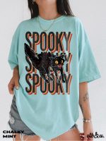 Spooky Cat Shirt Comfort Colors Halloween® Tee Spooky Season Shirt for Women - Image 3