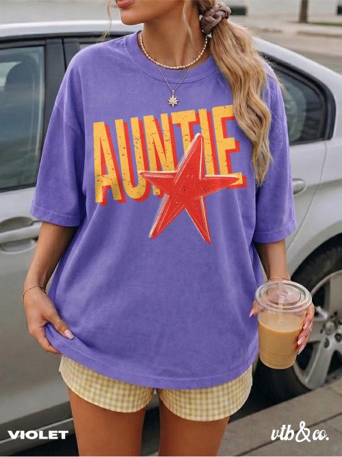 Auntie Shirt Comfort Colors® Aunt Club Shirt, New Aunt Gift, Auntie Pregnancy, Trendy Aunt Shirt - Image 12