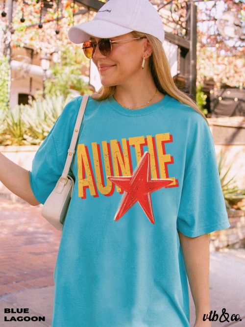 Auntie Shirt Comfort Colors® Aunt Club Shirt, New Aunt Gift, Auntie Pregnancy, Trendy Aunt Shirt - Image 13