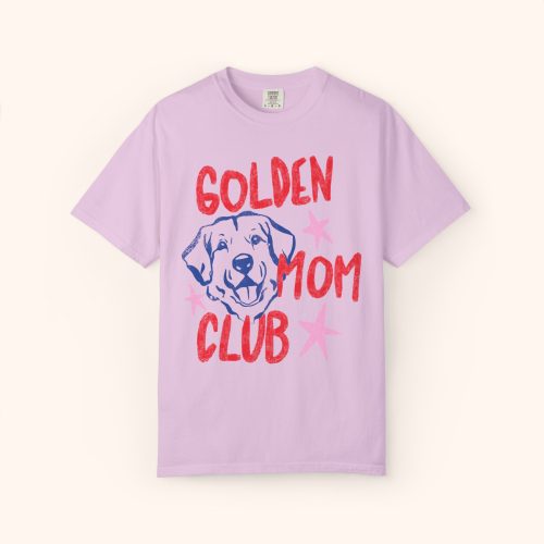 Golden Retriever Mom Club Shirt, Comfort Colors Graphic Tee - Image 19
