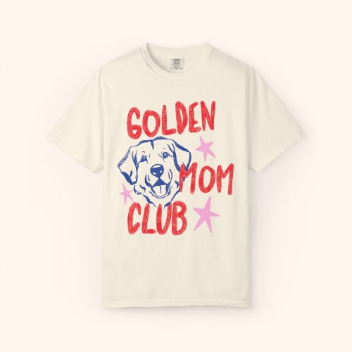 Golden Retriever Mom Club Shirt, Comfort Colors Graphic Tee - Image 17